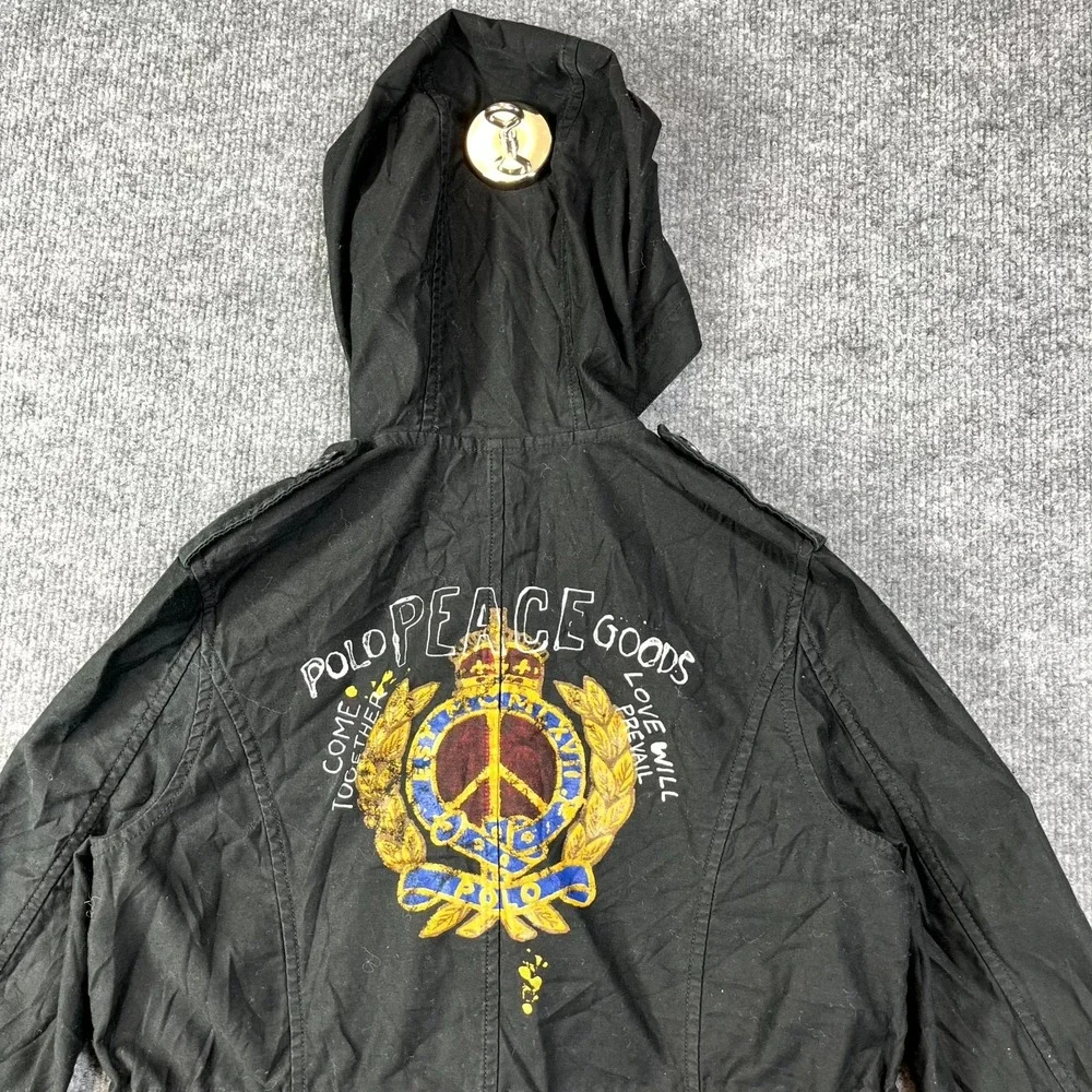 Polo Ralph Lauren 3-In-1‎ Jacket Girls S Black Come Together Love Will Prevail
